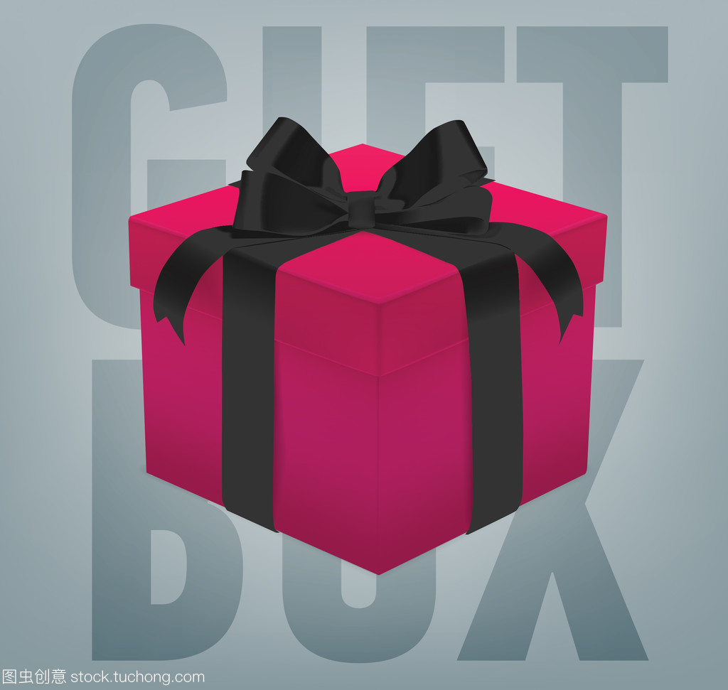 矢量礼品盒丝带蝴蝶结