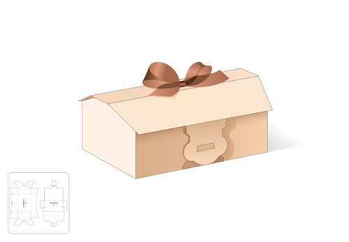 房屋形状礼品盒模切图 刀模图eps源文件 平面素材 美工云 meigongyun.com 未归类